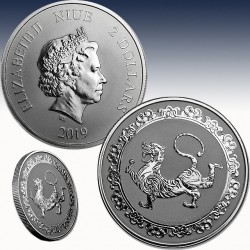 1 x 1 oz Silbermünze 2$ Niue Islands...