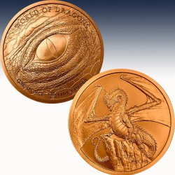 1 x 1 oz Copperround Golden State...