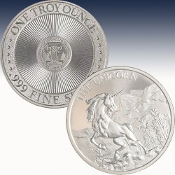 1 x 1 Oz Silverround Intaglio Mint...