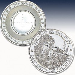 1 x 1 Oz Silverround Intaglio Mint...
