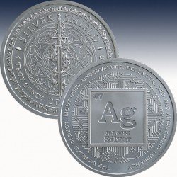 1 x 1 oz Silver Round Golden State...