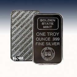 1 x 1 Oz Silverbar Golden State Mint...