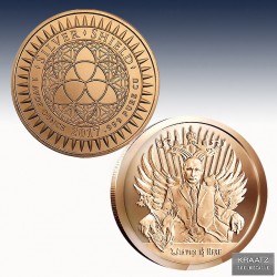 1 x 1 oz Copperround Silver Shield...