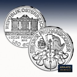 1 x 1 Oz Silbermünze 1,50€ Österreich...