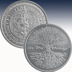 1 x 1 oz Silverround Silver Shield...
