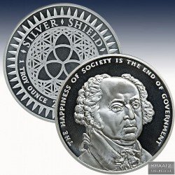 1 x 1 oz Silverround Silver Shield...