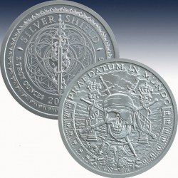 1 x 2 oz Silverround Silver Shield...