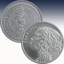 1 x 1 oz Silverround Silver Shield...