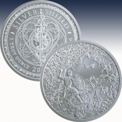 1 x 1 oz Silverround Silver Shield...