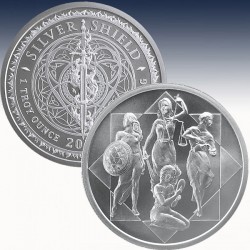 1 x 1 oz Silverround Silver Shield...