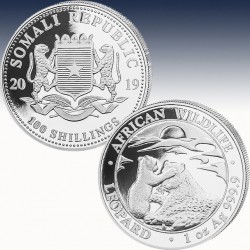 1 x 1 oz Silbermünzen 100 Sh Somalia...