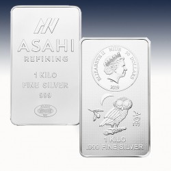 1 x 1000g Silber Münzbarren 50$ Niue...