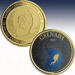 1 x 1 oz Goldmünze 10$ Grenada...