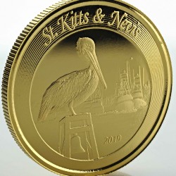 1 x 1 oz Goldmünze 10$ St.Kitts &...