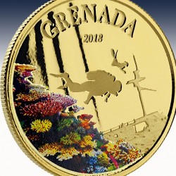 1 x 1 oz Goldmünze 10$ Grenada...