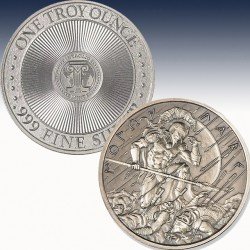 1 x 1 Oz Silver Round Intaglio Mint...