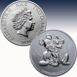 1 x 1 oz Silber 2$ Niue "Disney...