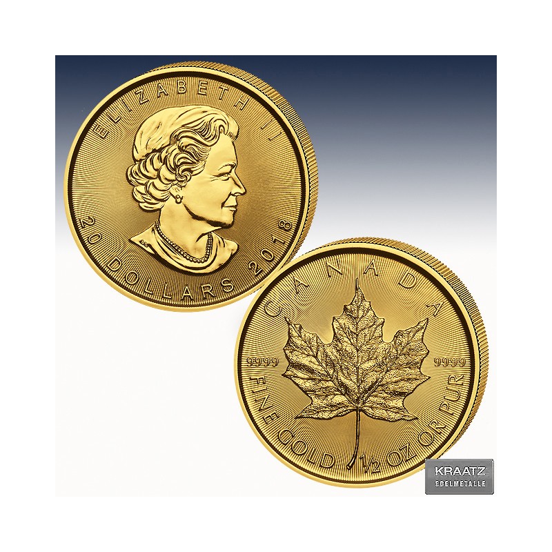 1 x 1/2 Oz Goldmünze 20$ Canada 