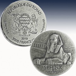 1 x 5 oz Silbermünzen 3.000 Francs...