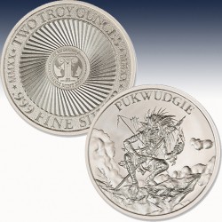 1 x 2 Oz Silver Round Intaglio Mint...