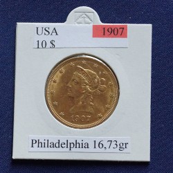 1 x 10$ Goldmünze America "Liberty...