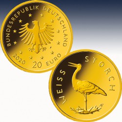 1 x 1/8 oz Gold Heimische Vögel...