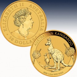 1 x 1/2 Oz Gold 50$ Australien...