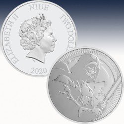1 x 1 oz Silbermünze 2$ Niue "Star...