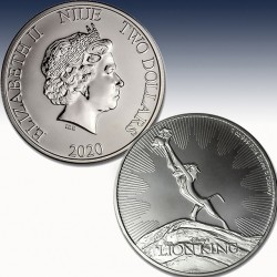 1 x 1 Silbermünze 2$ New Zealand...