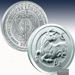 1 x 1 oz Silverround Silver Shield...