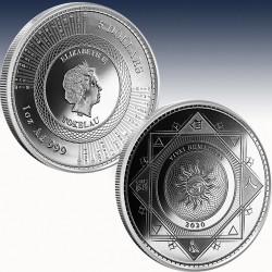 1 x 1 Oz Silbermünze Tokelau 5 $...