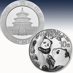 1 x 30 gramm Silber 10 Yuan China...