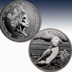 1 x 1 oz Silber 5Pfd Alderney "Puffin...