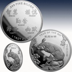 1 x 1 Oz Silver Round Sunshine Mint...