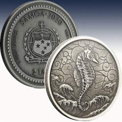 1 x 1 oz Silbermünze 2$ Tala Samoa...