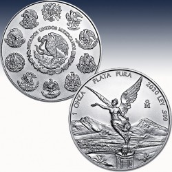 1 x 1 Oz Silber Mexico Libertad 2021...