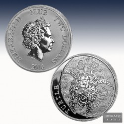 1 x 1 oz Silbermünze 2$ Niue...