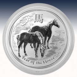 1 x 1 Oz Silbermünze Lunar II Jahr...
