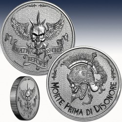 1 x 1 Oz Silverround Intaglio Mint...