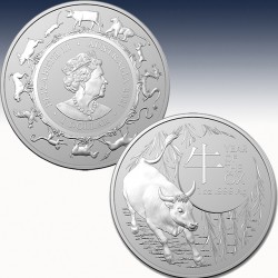 1 x 1 Oz Silber 1$ Australien RAM...