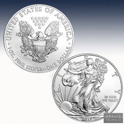 1 x 1 oz Silbermünze 1$ USA "American...