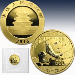 1 x 30 Gramm Gold 500 Yuan "China...