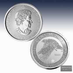 1 x 1,5 Oz  Silber 8$ Canadian "Snow...