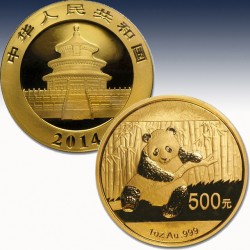 1 x 1oz Gramm Gold 500 Yuan "China...