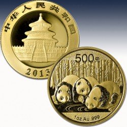 1 x 1 Oz Goldmünze 500 Yuan "China...
