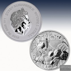 1 x 1 oz Silbermünze 1$ Tuvalu...