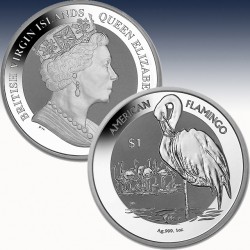 1 x 1 oz Silber 1$ British Virgin...