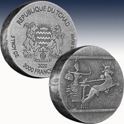 1 x 5 oz Silber 3.000 Francs Republic...