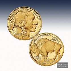 1 x 1 oz Goldmünze American Buffalo...