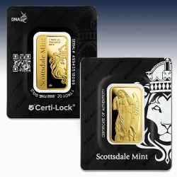 1 x 1 oz Goldbarren Scottsdale Mint...